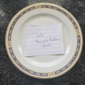 VINTAGE Syracuse Mistic Blue Bread and Butter Plate Set of 2